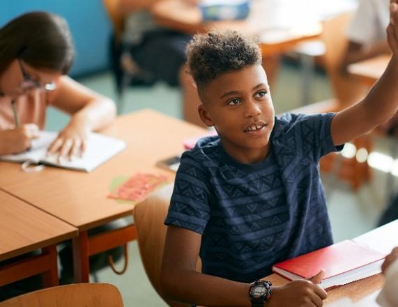 boy in classroom